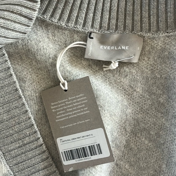 Everlane The Alpaca Tiger Jacquard Cardigan-S-NWT - Picture 9 of 9